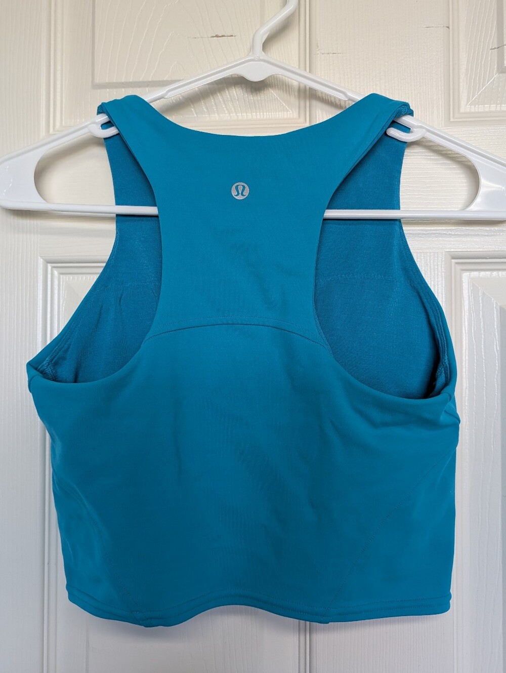 Lululemon Wunder Train Tank Blue Women's Sz 4 Gym Workout Stretch Built In Bra - Picture 2 of 6